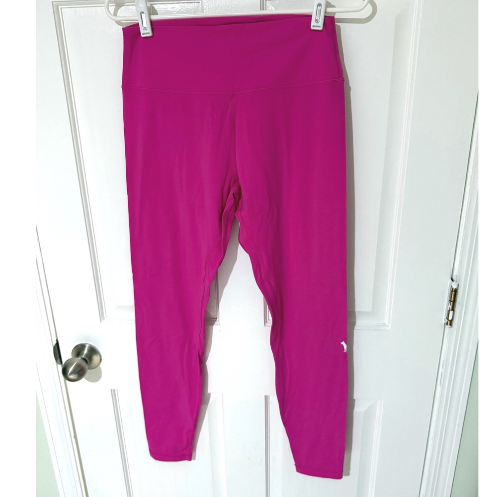 Wild South Womens High Waisted Leggings Magenta Pink Yoga Pants Size XL